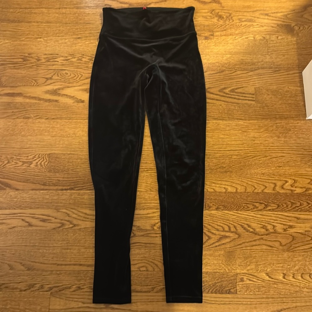 Black Velvet Spanx Leggings